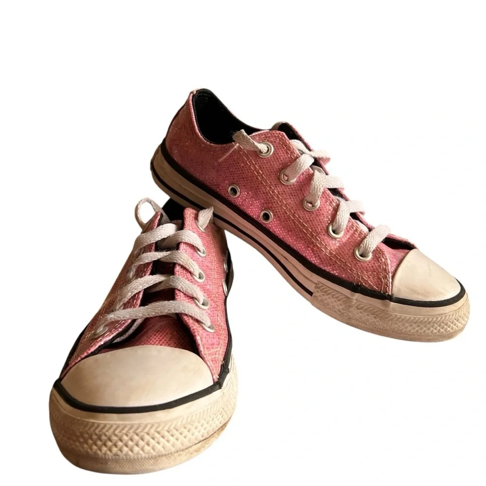 Chuck Taylor All Star Prism Glitter Youth Size 1 - Picture 10 of 11